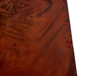 19th Century Flame Mahogany Pedestal Desk — thumbnail 2