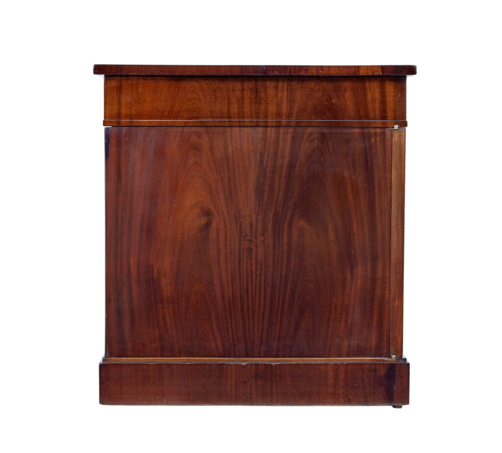 19th Century Flame Mahogany Pedestal Desk — image 5