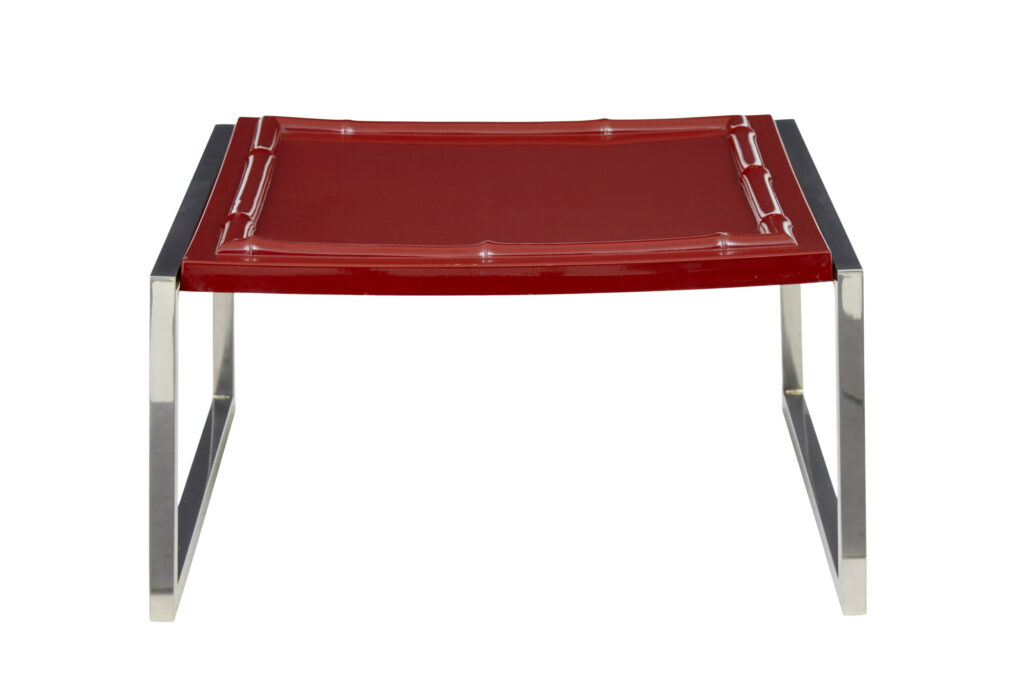 Mid Century Faux Bamboo Coffee Table by Jansen — image 2