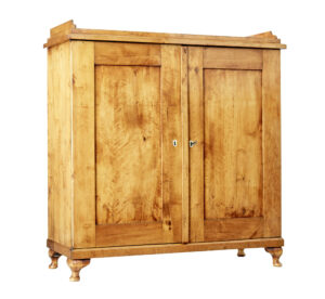 Mid 19th Century Swedish Birch Cupboard — thumbnail 1