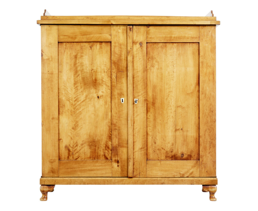Mid 19th Century Swedish Birch Cupboard — image 5