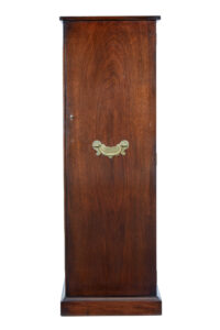 Late 20th Century Mahogany Jupe Dining Table with Leaf Cabinet — thumbnail 5