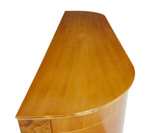 Mid Century Scandinavian Elm Inlaid Sideboard — thumbnail 2