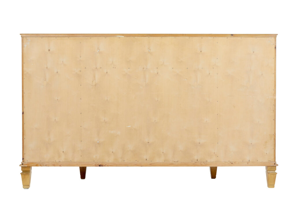 Mid Century Scandinavian Elm Inlaid Sideboard — image 7