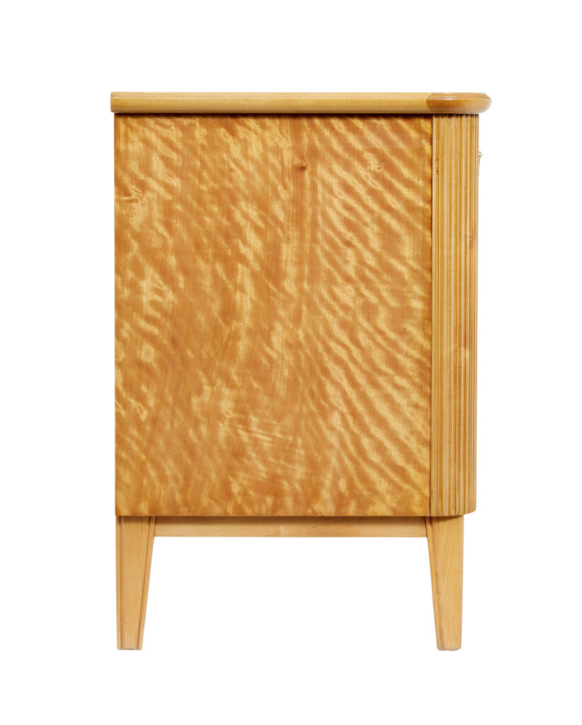 20th Century Art Deco Scandinavian Birch Chest of Drawers — image 8