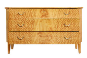 20th Century Art Deco Scandinavian Birch Chest of Drawers — thumbnail 2