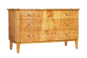 20th Century Art Deco Scandinavian Birch Chest of Drawers — thumbnail 1