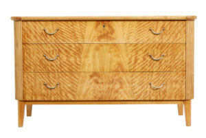 20th Century Art Deco Scandinavian Birch Chest of Drawers — thumbnail 3