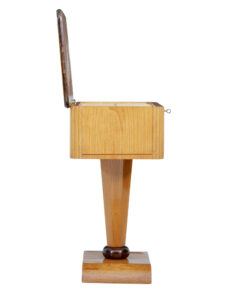 Swedish Art Deco Elm Inlaid Small Work Table — thumbnail 5