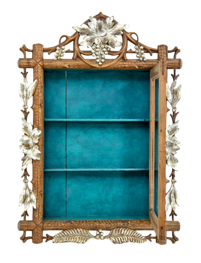 Late 19th Century Small Black Forest Display Cabinet — image 6