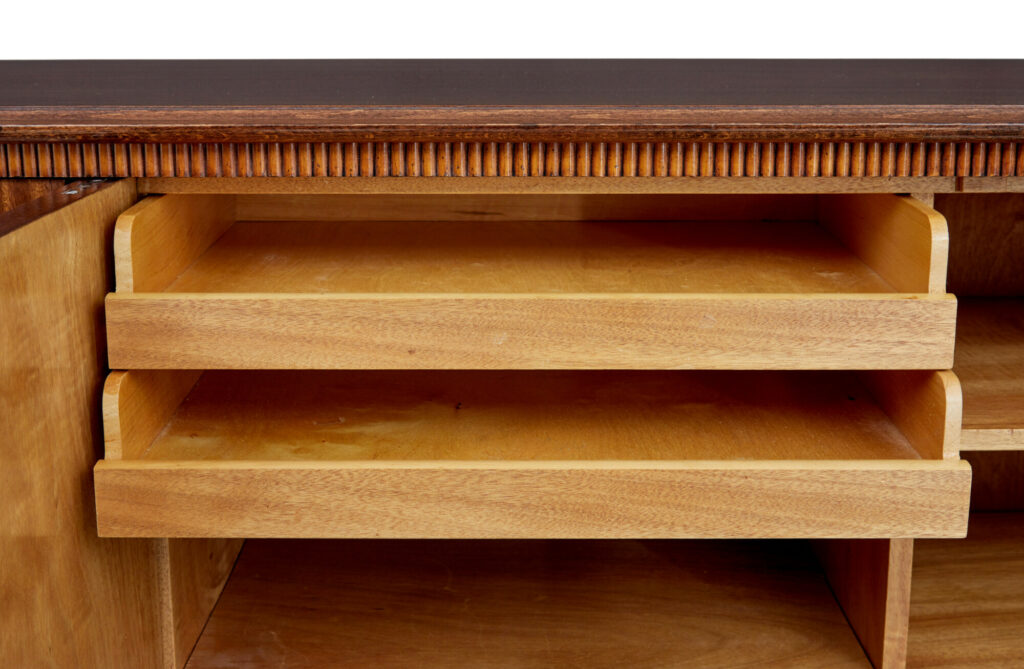 Mid Century Flame Mahogany Sideboard by Gardveda Mobelfabrik — image 4