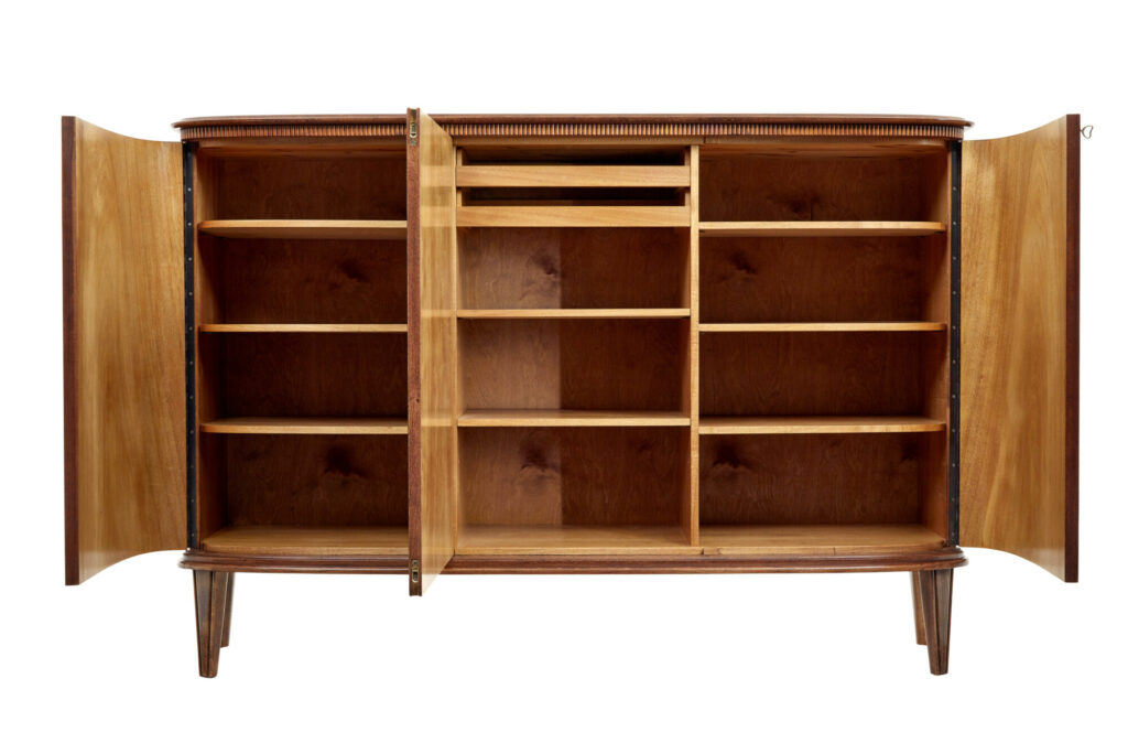 Mid Century Flame Mahogany Sideboard by Gardveda Mobelfabrik — image 9