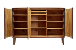 Mid Century Flame Mahogany Sideboard by Gardveda Mobelfabrik — thumbnail 9