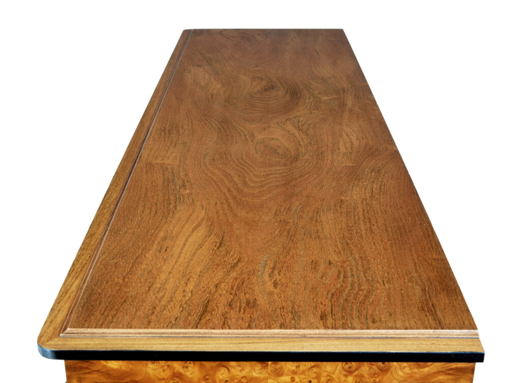 Art Deco Elm and Burr Sideboard by Erik Chambert — image 7