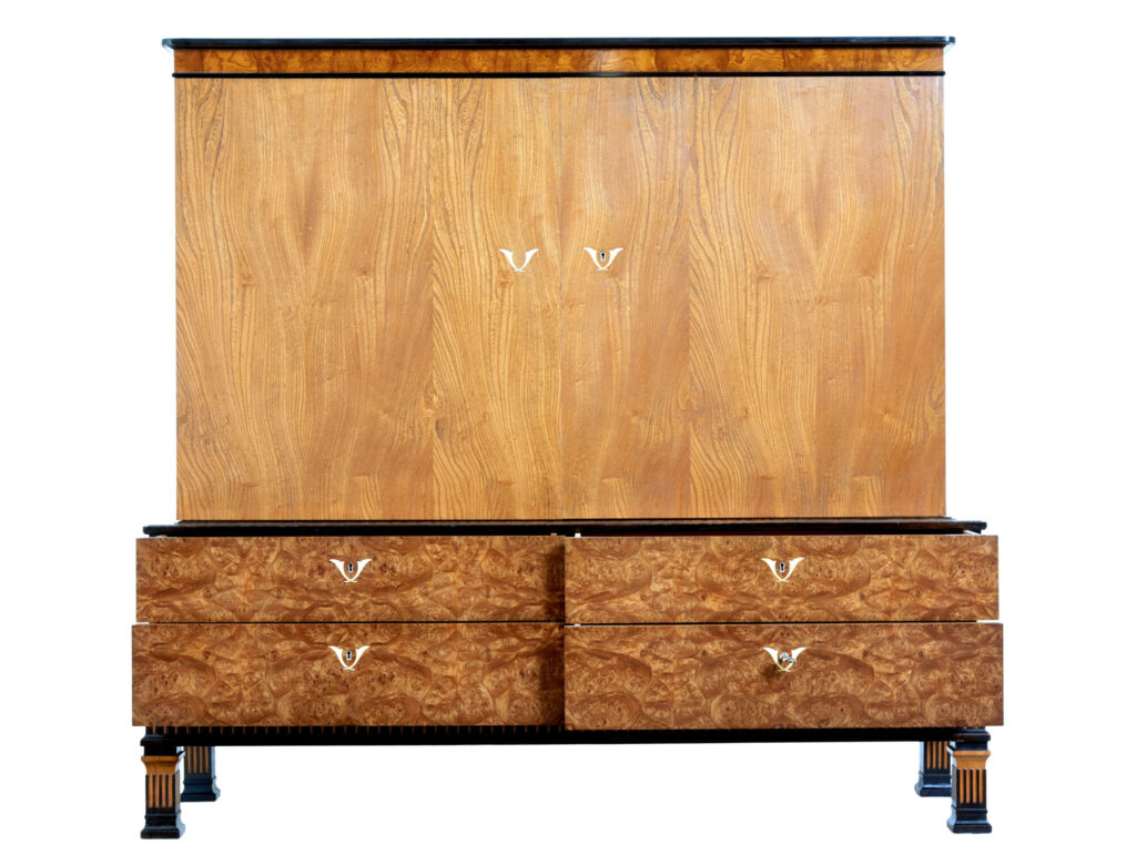 Art Deco Elm and Burr Sideboard by Erik Chambert — image 4