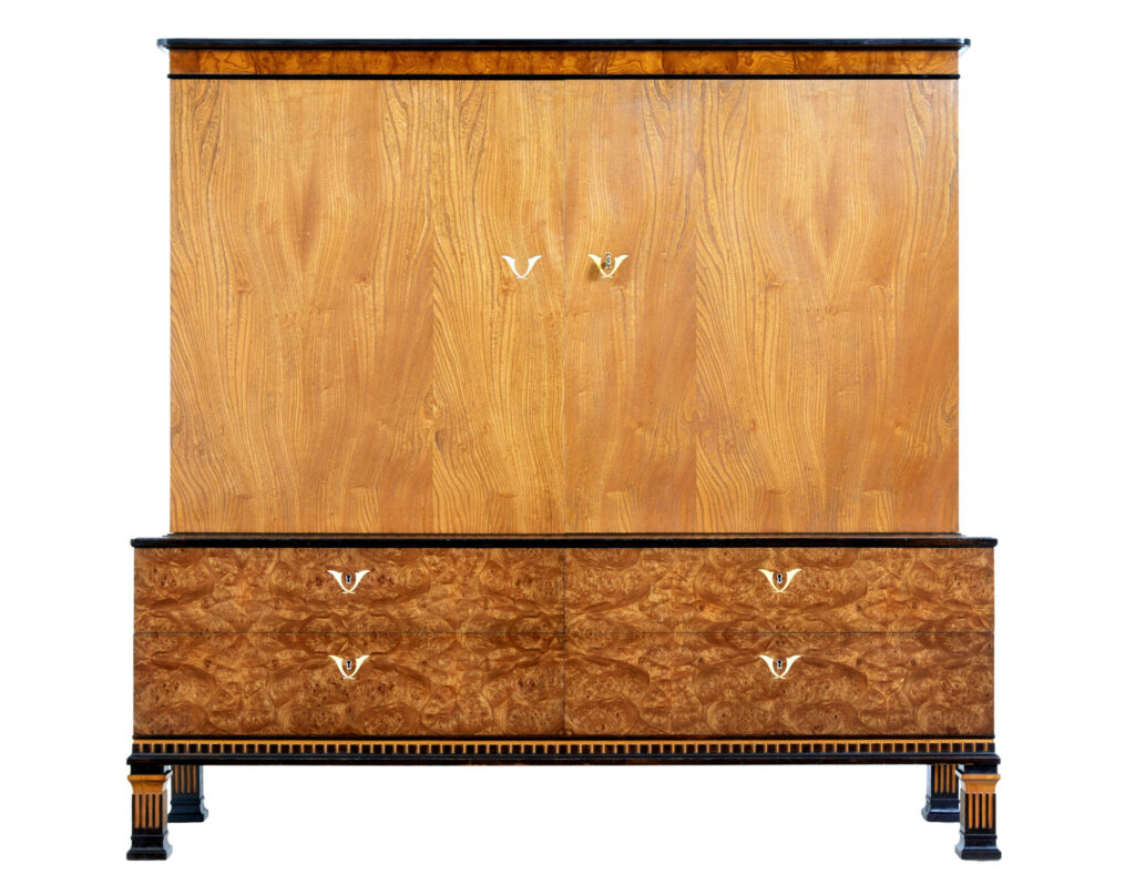 Art Deco Elm and Burr Sideboard by Erik Chambert — image 6