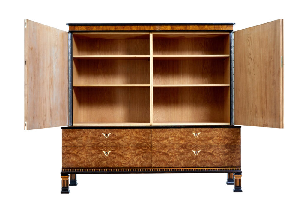 Art Deco Elm and Burr Sideboard by Erik Chambert — image 5
