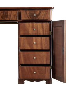 19th Century Empire Revival Mahogany Pedestal Desk — thumbnail 7