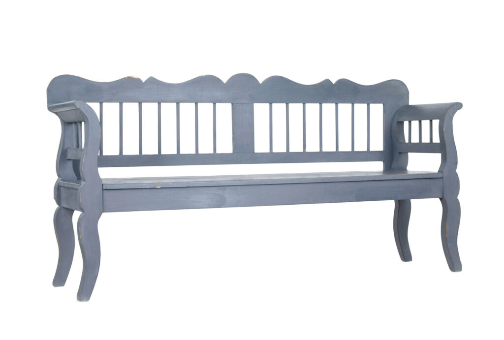 Swedish Early 20th Century Painted Pine Bench