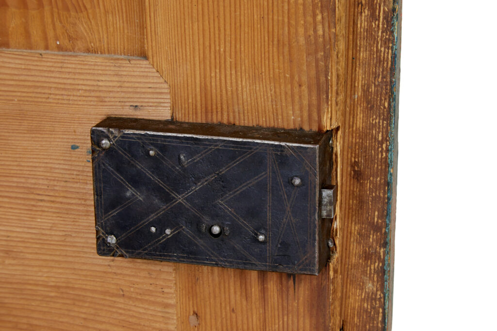 Traditional Swedish Hand Painted 19th Century Painted Wardrobe — image 2