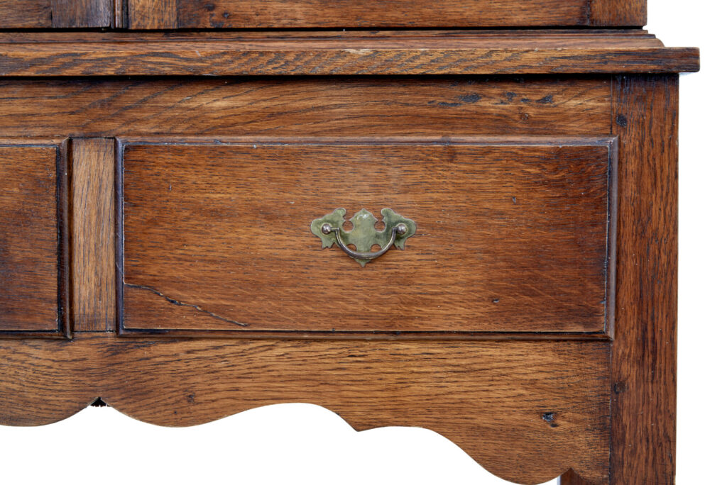 Oak and Glazed Cabinet on Base — image 9