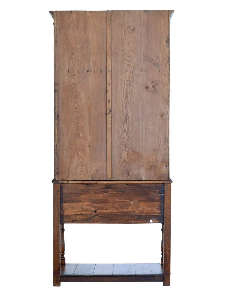 Oak and Glazed Cabinet on Base — image 3