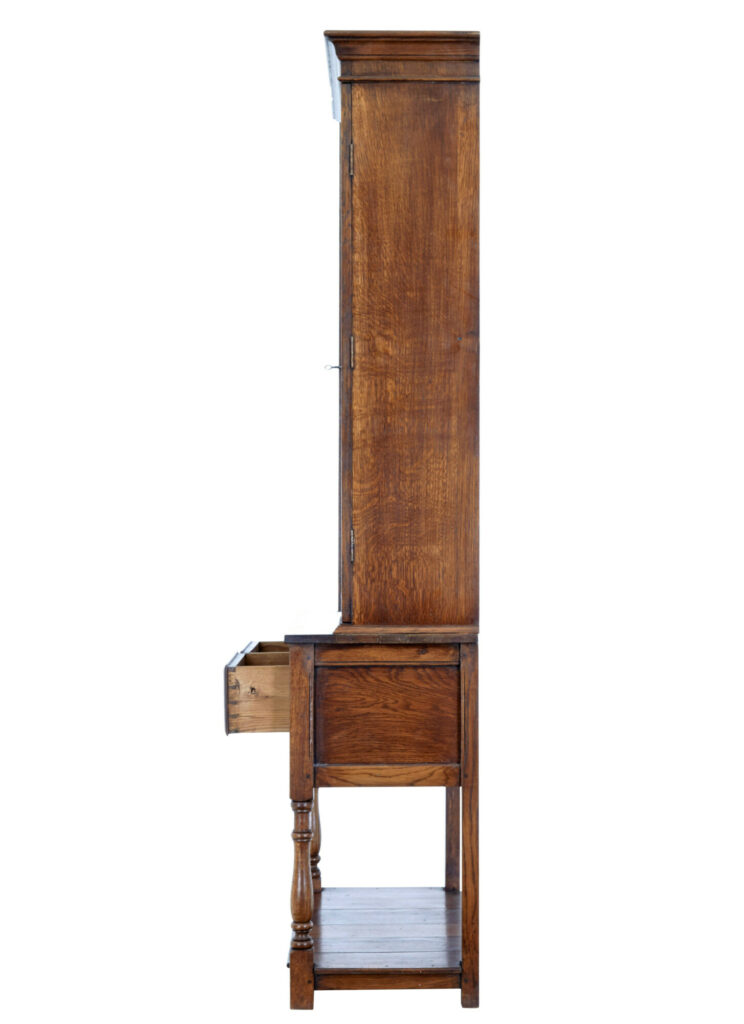 Oak and Glazed Cabinet on Base — image 4