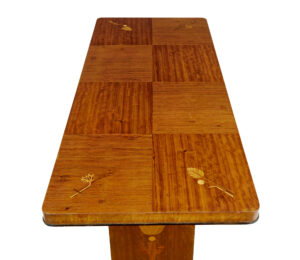 Mid 20th Century Inlaid Birch Coffee Table — thumbnail 2