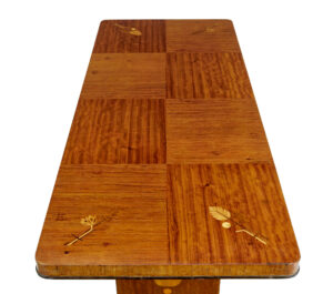 Mid 20th Century Inlaid Birch Coffee Table — thumbnail 3