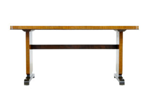 Mid 20th Century Inlaid Birch Coffee Table — thumbnail 5