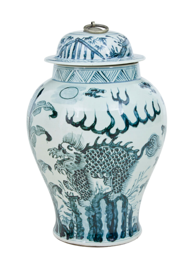 Mid Century Ceramic Ginger Jar — image 5