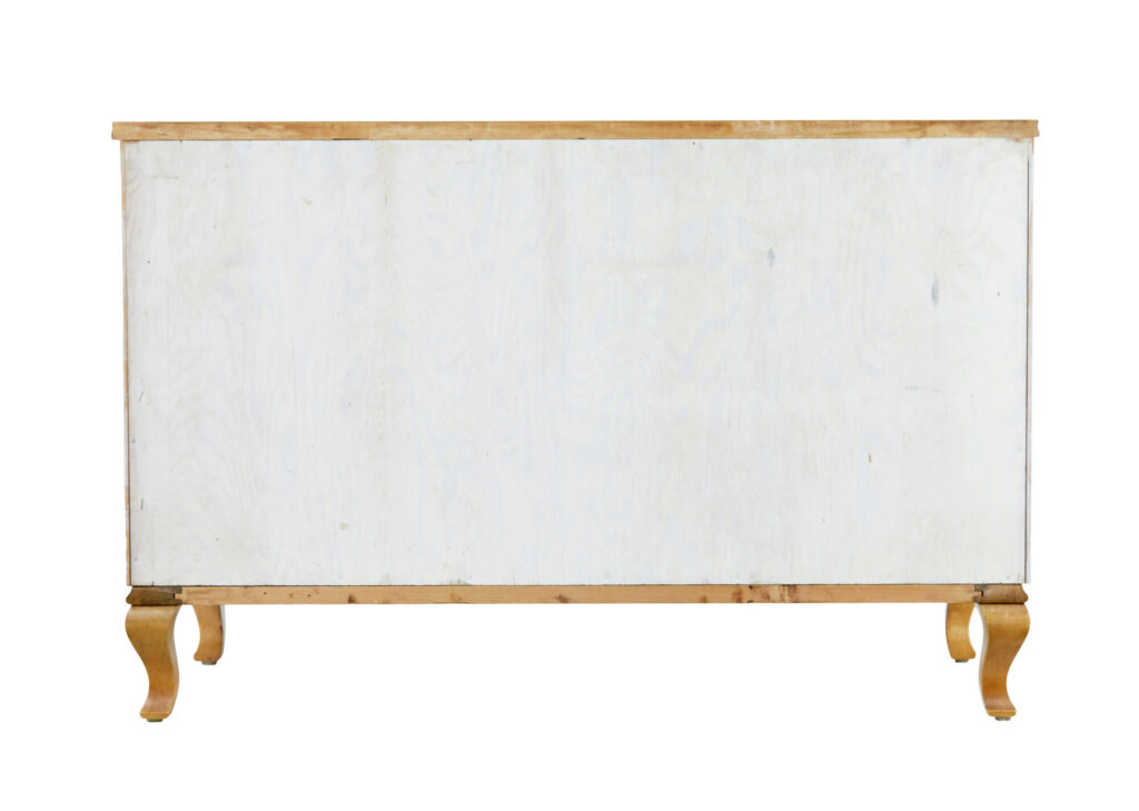 Mid Century Scandinavian Painted Birch Chest of Drawers — image 3