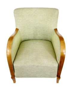 Pair of Scandinavian Art Deco Birch Armchairs — thumbnail 4