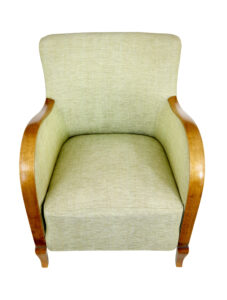 Pair of Scandinavian Art Deco Birch Armchairs — thumbnail 3