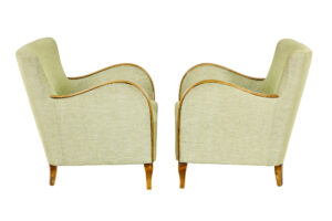 Pair of Scandinavian Art Deco Birch Armchairs — thumbnail 5