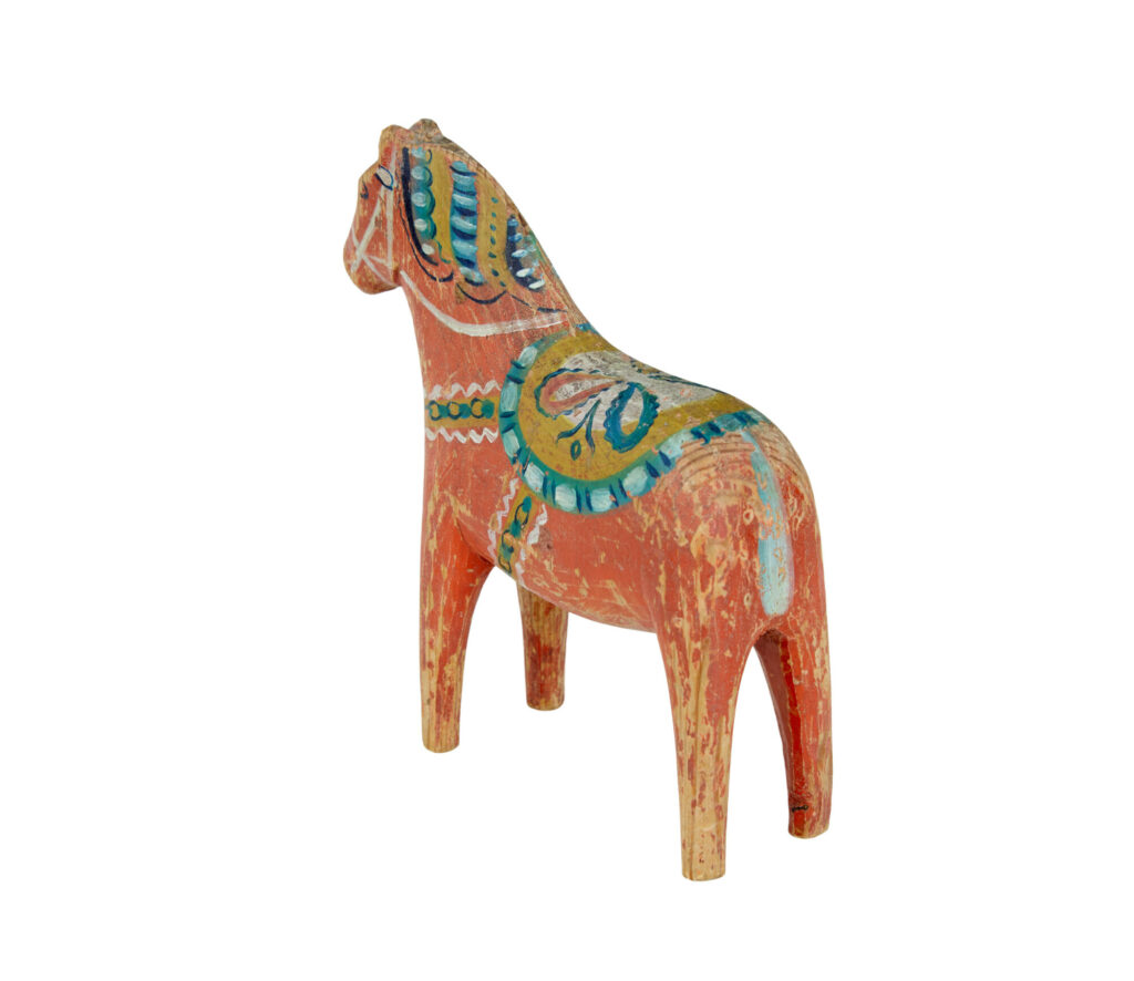19th Century Hand Painted Swedish Dala Horse — image 5