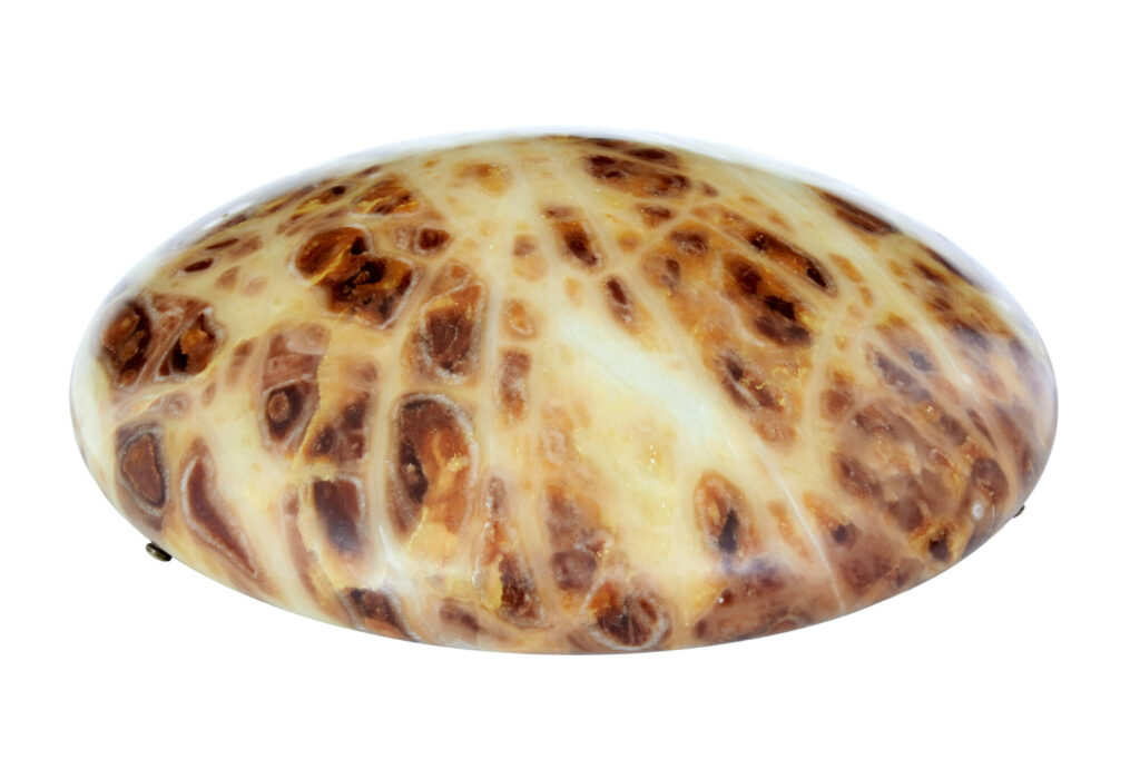 Swedish Art Deco Alabaster Hanging Pendant Light — image 3