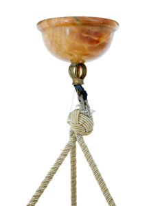 Swedish Art Deco Alabaster Hanging Pendant Light — thumbnail 6