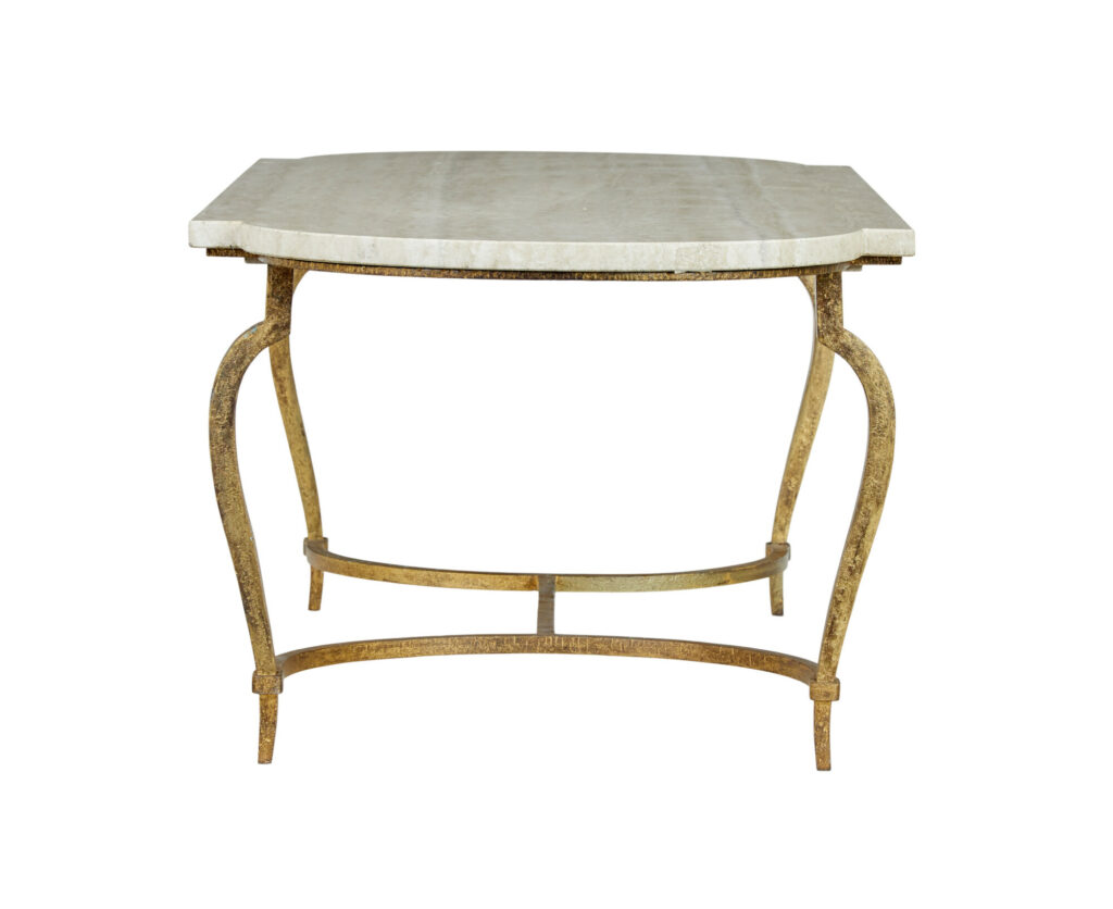 Mid Century Italian Marble Top Coffee Table — image 3