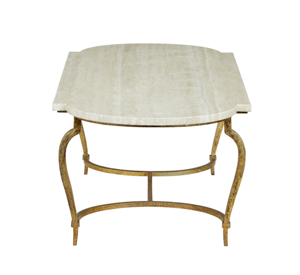 Mid Century Italian Marble Top Coffee Table — image 4