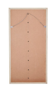 Mid 20th Century Oak Framed Etched Wall Mirror — thumbnail 2