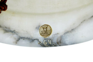 Art Deco Period Alabaster Hanging Pendant Light — thumbnail 2