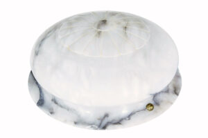 Art Deco Period Alabaster Hanging Pendant Light — thumbnail 3