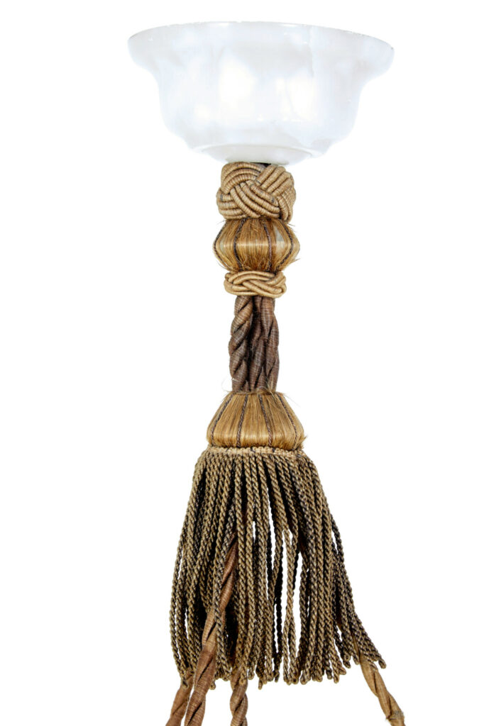 Art Deco Period Alabaster Hanging Pendant Light — image 6