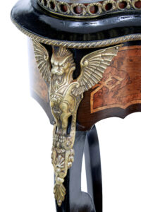 French 19th Century Ebonised and Walnut Jardinere Stand — thumbnail 2