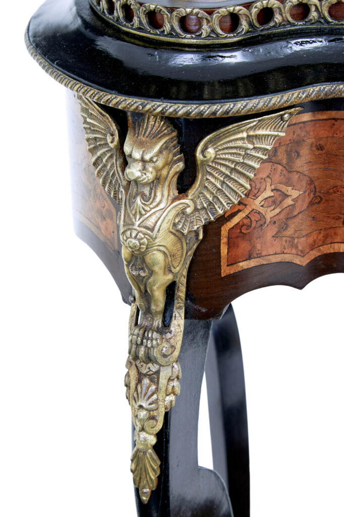 French 19th Century Ebonised and Walnut Jardinere Stand — image 2