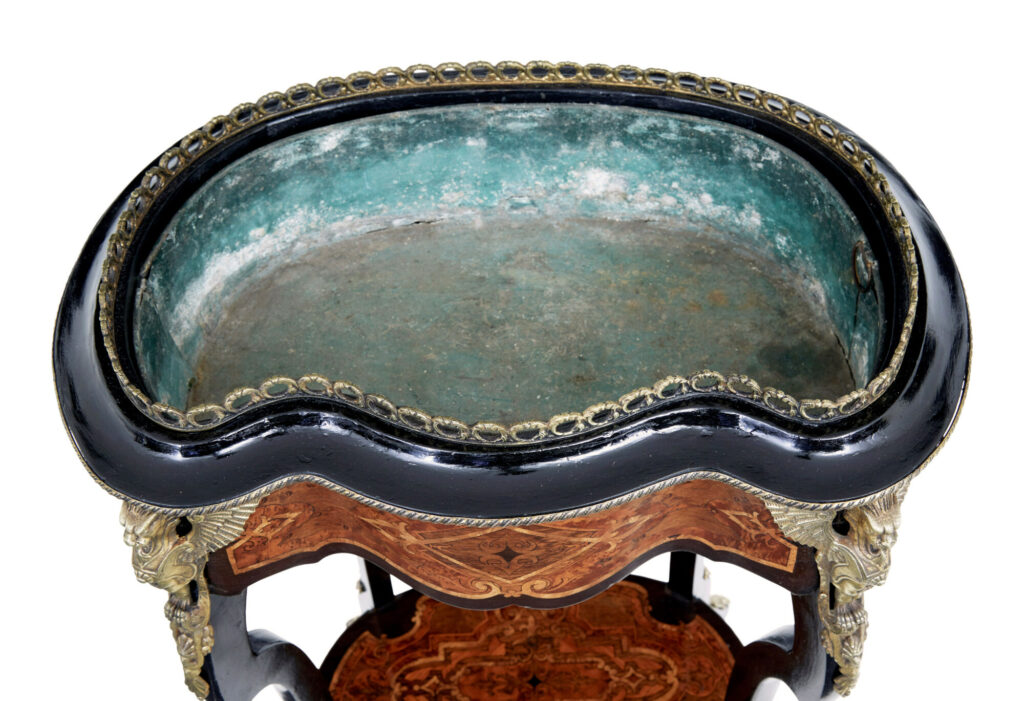 French 19th Century Ebonised and Walnut Jardinere Stand — image 5