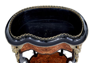 French 19th Century Ebonised and Walnut Jardinere Stand — thumbnail 4