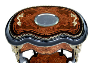 French 19th Century Ebonised and Walnut Jardinere Stand — thumbnail 6