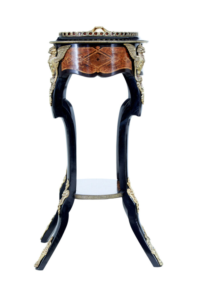 French 19th Century Ebonised and Walnut Jardinere Stand — image 8